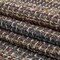 1 Yard Italian White Beige and Multicolor Blended Wool Tweed Fabric
